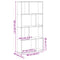 vidaXL Bookcase Grey Sonoma 60x20x120 cm Engineered Wood