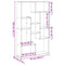vidaXL Bookcase White 72x20x120 cm Engineered Wood
