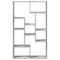 vidaXL Bookcase Concrete Grey 72x20x120 cm Engineered Wood