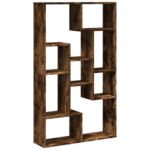 vidaXL Bookcase Smoked Oak 72x20x120 cm Engineered Wood