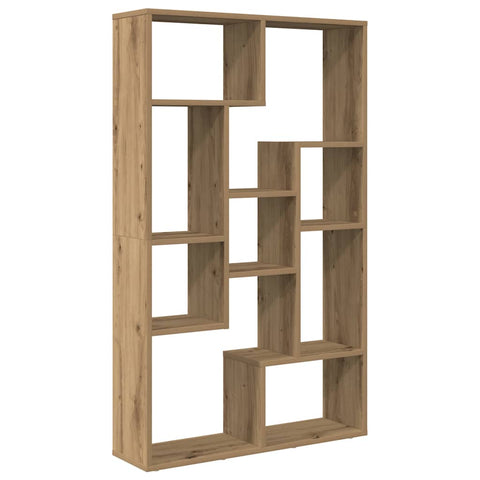 vidaXL Bookcase Artisian Oak 72x20x120 cm Engineered Wood