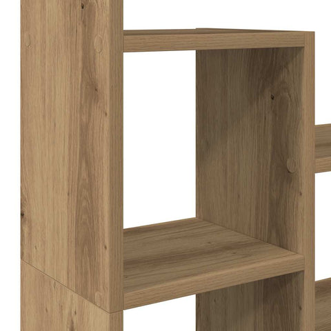 vidaXL Bookcase Artisian Oak 72x20x120 cm Engineered Wood