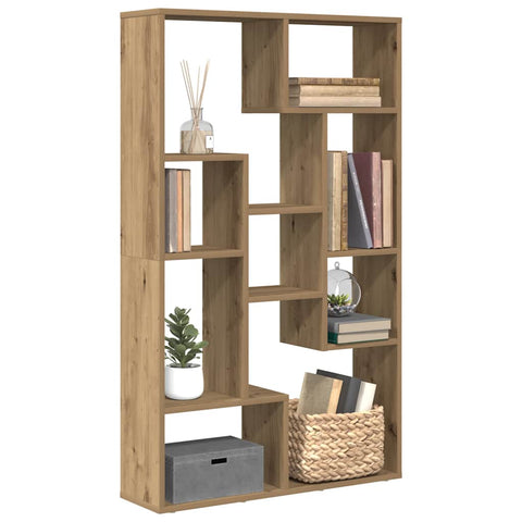 vidaXL Bookcase Artisian Oak 72x20x120 cm Engineered Wood
