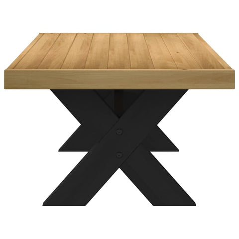 vidaXL Coffee Table NOAIN X-Shaped Legs 120x60x40 cm Solid Wood Pine