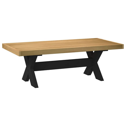 vidaXL Coffee Table NOAIN X-Shaped Legs 120x60x40 cm Solid Wood Pine