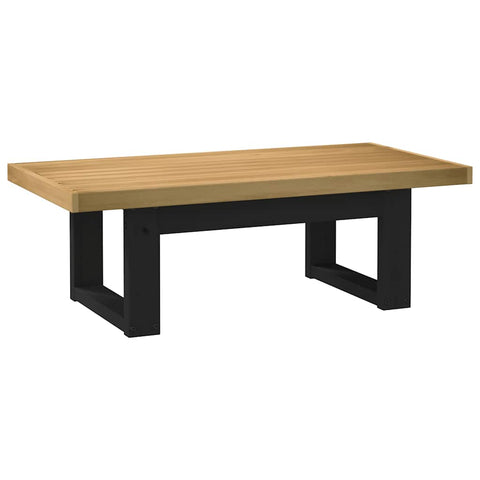 vidaXL Coffee Table NOAIN U-Shaped Legs 120x60x40 cm Solid Wood Pine