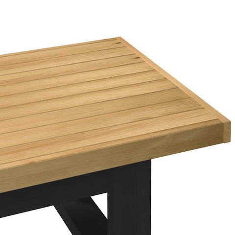 vidaXL Coffee Table NOAIN U-Shaped Legs 120x60x40 cm Solid Wood Pine