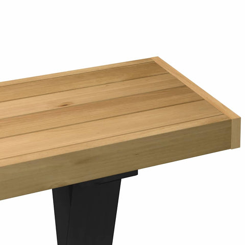 vidaXL Console Table NOAIN X-Shaped Legs 120x30x75 cm Solid Wood Pine