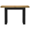 vidaXL Console Table NOAIN U-Shaped Legs 120x30x75 cm Solid Wood Pine