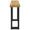 vidaXL Console Table NOAIN U-Shaped Legs 120x30x75 cm Solid Wood Pine