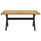 vidaXL Dining Table NOAIN X-Shaped Legs 160x90x75 cm Solid Wood Pine
