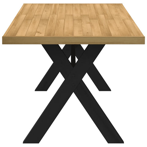 vidaXL Dining Table NOAIN X-Shaped Legs 160x90x75 cm Solid Wood Pine