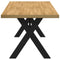 vidaXL Dining Table NOAIN X-Shaped Legs 160x90x75 cm Solid Wood Pine