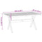 vidaXL Dining Table NOAIN X-Shaped Legs 160x90x75 cm Solid Wood Pine