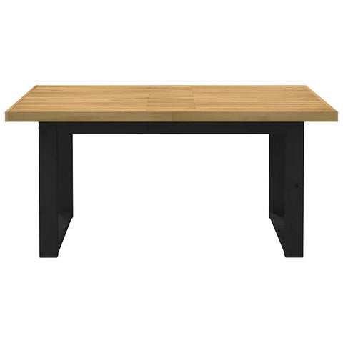 vidaXL Dining Table NOAIN U-Shaped Legs 160x90x75 cm Solid Wood Pine