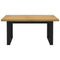 vidaXL Dining Table NOAIN U-Shaped Legs 160x90x75 cm Solid Wood Pine