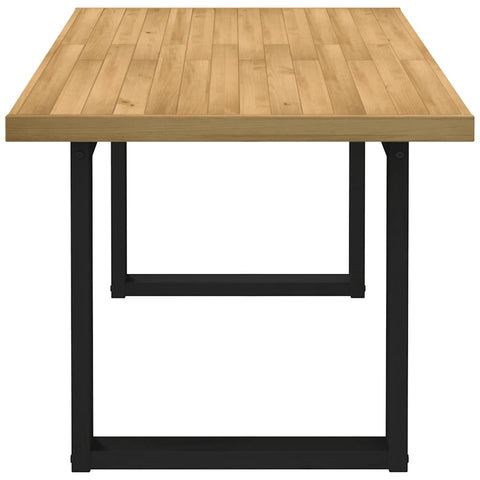 vidaXL Dining Table NOAIN U-Shaped Legs 160x90x75 cm Solid Wood Pine