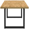 vidaXL Dining Table NOAIN U-Shaped Legs 160x90x75 cm Solid Wood Pine