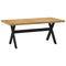 vidaXL Dining Table NOAIN X-Shaped Legs 180x90x75 cm Solid Wood Pine