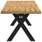 vidaXL Dining Table NOAIN X-Shaped Legs 180x90x75 cm Solid Wood Pine