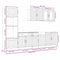 vidaXL 7 Piece Kitchen Cabinet Set Kalmar Sonoma Oak Engineered Wood