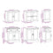 vidaXL 7 Piece Kitchen Cabinet Set Kalmar High Gloss White Engineered Wood