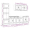 vidaXL 7 Piece Kitchen Cabinet Set Kalmar High Gloss White Engineered Wood