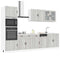 vidaXL 7 Piece Kitchen Cabinet Set Kalmar Grey Sonoma Engineered Wood