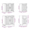 vidaXL 7 Piece Kitchen Cabinet Set Kalmar High Gloss White Engineered Wood