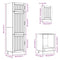 vidaXL 7 Piece Kitchen Cabinet Set Kalmar High Gloss White Engineered Wood