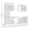 vidaXL 7 Piece Kitchen Cabinet Set Kalmar High Gloss White Engineered Wood