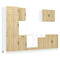 vidaXL 7 Piece Kitchen Cabinet Set Kalmar Sonoma Oak Engineered Wood