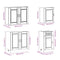 vidaXL 7 Piece Kitchen Cabinet Set Porto White Engineered Wood
