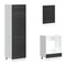 vidaXL 7 Piece Kitchen Cabinet Set Porto Black Engineered Wood