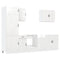 vidaXL 7 Piece Kitchen Cabinet Set Porto High Gloss White Engineered Wood