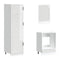vidaXL 7 Piece Kitchen Cabinet Set Porto High Gloss White Engineered Wood