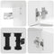 vidaXL 7 Piece Kitchen Cabinet Set Porto High Gloss White Engineered Wood