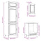 vidaXL 7 Piece Kitchen Cabinet Set Porto High Gloss White Engineered Wood