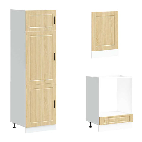 vidaXL 7 Piece Kitchen Cabinet Set Porto Sonoma Oak Engineered Wood