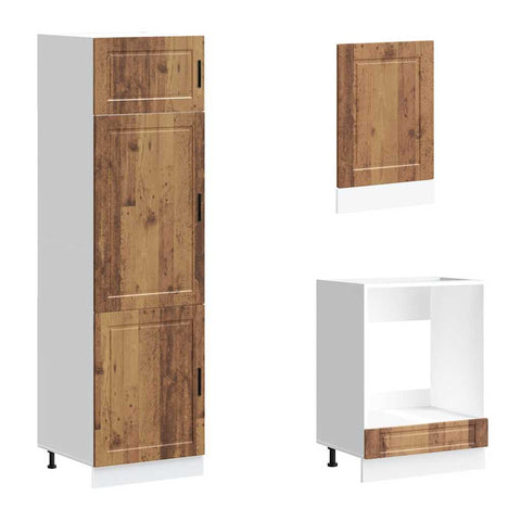 vidaXL 7 Piece Kitchen Cabinet Set Porto Old Wood Engineered Wood