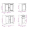 vidaXL 7 Piece Kitchen Cabinet Set Porto Old Wood Engineered Wood