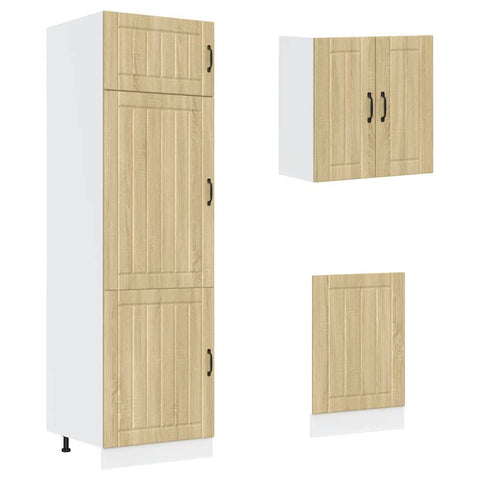 vidaXL 8 Piece Kitchen Cabinet Set Lucca Sonoma Oak Engineered Wood