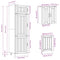 vidaXL 8 Piece Kitchen Cabinet Set Lucca Sonoma Oak Engineered Wood