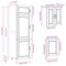 vidaXL 8 Piece Kitchen Cabinet Set Porto High Gloss White Engineered Wood