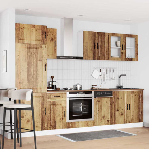 vidaXL 8 Piece Kitchen Cabinet Set Kalmar Old Wood Engineered Wood