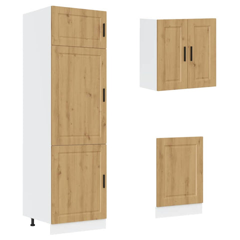 vidaXL 8 Piece Kitchen Cabinet Set Kalmar Artisan Oak Engineered Wood