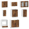 vidaXL 8 Piece Kitchen Cabinet Set Kalmar Smoked Oak Engineered Wood