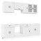 vidaXL 8 Piece Kitchen Cabinet Set Porto White Engineered Wood