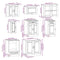 vidaXL 8 Piece Kitchen Cabinet Set Porto White Engineered Wood