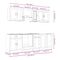 vidaXL 8 Piece Kitchen Cabinet Set Porto White Engineered Wood